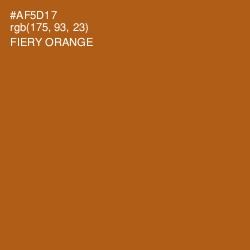 #AF5D17 - Fiery Orange Color Image
